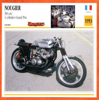 NOUGIER 500 4 Cylindre 1953 France Fiche Technique Moto - Sport