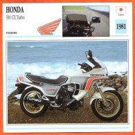 HONDA 500 CX Turbo 1981 Japon Fiche Technique Moto - Sport