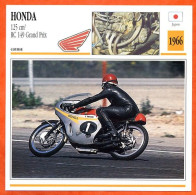 HONDA 125 RC Grand Prix  1966 Japon Fiche Technique Moto - Sport