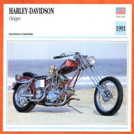 HARLEY DAVIDSON Chopper   1991 USA Fiche Technique Moto - Sport