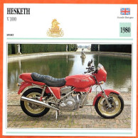 HESKETH V 1000  1980 UK Fiche Technique Moto - Sport