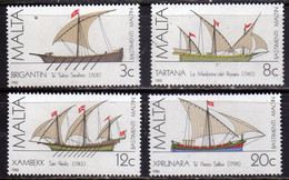 MALTA 1982 MALTESE SAILING SHIPS NAVI A VELA MALTESI COMPLETE SET SERIE COMPLETA MNH - Malte