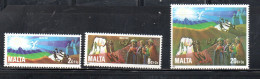 MALTA 1982 CHRISTMAS NATALE NOEL WEIHNACHTEN NAVIDAD NATAL COMPLETE SET SERIE COMPLETA MNH - Malte