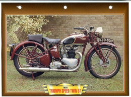 TRIUMPH SPEED TWIN 5T 1938  Technique  Illustrée Documentée  Motos Anciennes Fiche  Moto - Sport