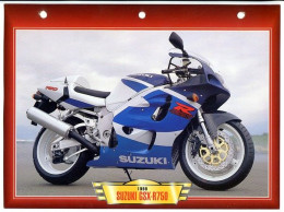 SUZUKI GSX R750  1999   Technique  Illustrée Documentée  Motos Sportives Sport Fiche  Moto - Deportes