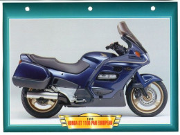 HONDA ST 1100 PAN EUROPEAN 1998  Technique  Illustrée Documentée  Motos De Route Routieres Fiche  Moto - Deportes