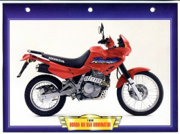 HONDA NX 650 DOMINATOR  1999  Technique  Illustrée Documentée  Motos Tout Terrain Sport Fiche  Moto - Sport
