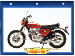 HONDA CB750 FOUR 1969  Technique Illustrée Documentée Motos De Légende Fiche  Moto - Deportes