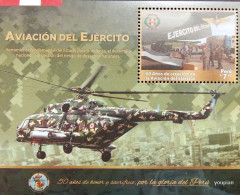 Peru 2023, Army Aviation, MNH S/S - Pérou