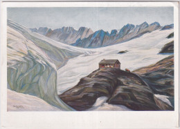 Mutthornhütte - Cabane De Mutthorn - Capanna Die Mutthorn - Künstlerkarte - Gelaufen 1933 Ab Zürich - Other & Unclassified
