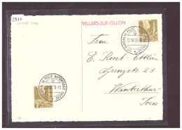 CARTE POSTALE - VILLARS SUR OLLON - SCHWEIZ. AUTOMOBIL POSTBUREAU - TB - Postmark Collection