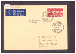 CARTE POSTALE - JUBILE TIMBROLOGIE LAUSANNE - SCHWEIZ. AUTOMOBIL POSTBUREAU - TB - Postmark Collection