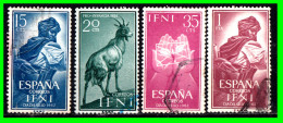 ESPAÑA  COLONIAS ESPAÑOLAS ( RIO MUNI - AFRICA ) 3 SELLOS DE SERIE AÑO 1964 FAUNA ECUATORIAL- - Ifni