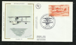 FDC Lettre Illustrée Premier Jour Marseille Le 02/03/1985 P.A.N° 58 Hydravion Cams 53  B/ TB Voir Scans Soldé ! ! ! - 1980-1989