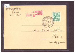 CARTE POSTALE - BERN - ISTUS 1938 - SCHWEIZ. AUTOMOBIL POSTBUREAU - TB - Poststempel