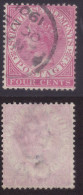 STRAITS SETTLEMENTS 1899 4c Wmk.CA Sc#43 - USED @N435 - Straits Settlements