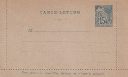Colonies Francaise Postes 15 C. Carte Lettre - Andere & Zonder Classificatie