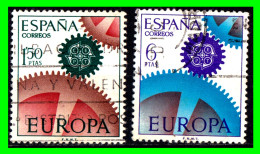 ESPAÑA (  EUROPA ) PAREJA DE SELLOS AÑO 1967 EUROPA SEPT - Gebruikt