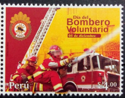 Peru 2023, Voluntarily Bombero Day, MNH Single Stamp - Peru