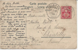 1906 ALTANCA TICINO Cachet Linéaire D'arrivée Sur Carte Saint Gotthard. Gipfel Des Pizzo Lucendro - Marcofilia