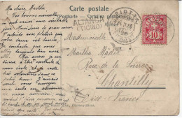 1906 ALTANCA TICINO Cachet Linéaire D'arrivée Sur Carte Saint Gotthard. Gipfel Des Pizzo Lucendro - Postmark Collection
