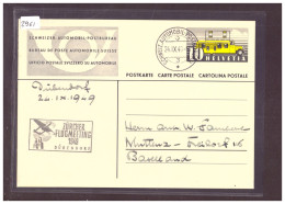 ENTIER POSTAL - ZÜRICH DÜBENDORF - FLUGMEETING 1949 - SCHWEIZ. AUTOMOBIL POSTBUREAU - GANZSACHE - TB - Stamped Stationery