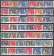 GB1937,42V Not Complete,Coronation Issue Omnibus, Most MH,(C980) - Familias Reales