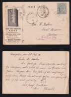 India 1912 Advertising Postcard MANGALORE X BASRUR Forw. HALADY Safes - 1911-35 Roi Georges V