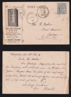 India 1912 Advertising Postcard MANGALORE X BASRUR Forw. HALADY Safes - 1911-35  George V