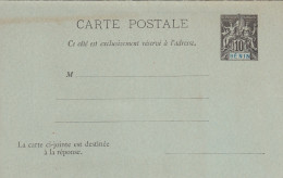 Entier Benin Colonies Francaise Postes 10 C. Carte - Réponse - Nuevos