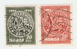 Sellos Usados Noruega. Yvert Nº 277-8. Norsk Folkemuseum. 2noruega-277-8u - Otros & Sin Clasificación