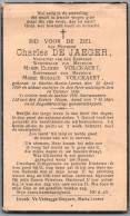 Bidprentje Bachte-Maria-Leerne - De Jaeger Charles (1850-1936) - Santini