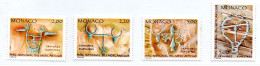 MONACO -- 4 Timbres  -- Parc Du Mercantour -- Gravures Rupestres - Unused Stamps