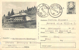 Postal Stationery Postcard Romania Cabana Borsa - Romania