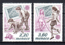 MONACO -- 2 Timbres  -- EUROPA -- Jeux D' Enfants - Nuovi