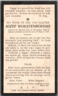 Bidprentje Beerse - Woestenborghs Jozef (1880-1930) - Santini