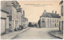 (36830-51) Montmirail - Avenue De La Gare Et Faubourg De Paris - Montmirail