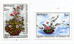 MONACO -- 2 Timbres  -- Concours International De Bouquets (1997) - Ungebraucht