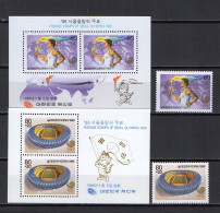 South Korea 1988 Olympic Games Seoul, Torch Run Set Of 2 + 2 S/s MNH - Sommer 1988: Seoul