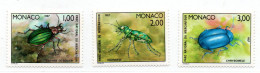 MONACO -- 3 Timbres -- Parc National Du Mercantour - Unused Stamps