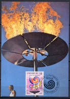 Luxemburg 1988 Olympic Games Seoul, Stamp On Maximumcard - Verano 1988: Seúl