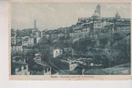SIENA PANORAMA PRESO DA S. DOMENICO  VG  1917 POSTA MILITARE PER ZONA DI GUERRA - Siena