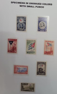 O) 1935 CUBA,  WATERLOW AND SONS LTD, SPECIMEN, PUNCH, MAJ GEN. MAXIMO GOMEZ,  PEACE AND WORK,  MONUMENT, TORCH, INDEPEN - Otros & Sin Clasificación