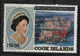 Cook Is - 1995 - Coral, Overprinted OHMS - Yv S63 - Marine Life