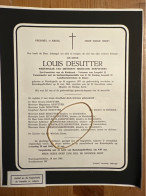 Louis Desutter Wed Marie-Zoe Serpieters *1871 Westkapelle +1963 Ramskapelle Heist Veteraan Leopold II Huys Verstraete - Avvisi Di Necrologio