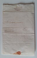 1825 VENETO+lettera SORGA'-ERBE'+cartella-D466 - 1. ...-1850 Vorphilatelie
