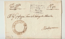 VENETO Occupazione NAPOLEONICA Coperta Senza Contenuto PADOVA-MONTAGNANA+timbro ARCHIVIO NOTARILE-c666 - 1. ...-1850 Prephilately