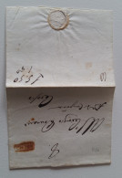 1839 LOMBARDIA Coperta LAVENO??-CEROSIO+cartella ROSSA+2 TASSE 8+20-c157 - 1. ...-1850 Prephilately