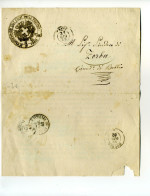 1862 Lettera Da PAVIA A ZERBA+timbro SARDO Su REGNO Di PAVIA+timbro AMBULANTE FERROVIARIO-D590 - Marcophilie