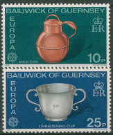 Guernsey 1976 Europa CEPT Kunsthandwerk Gefäße 133/34 Postfrisch - Guernsey